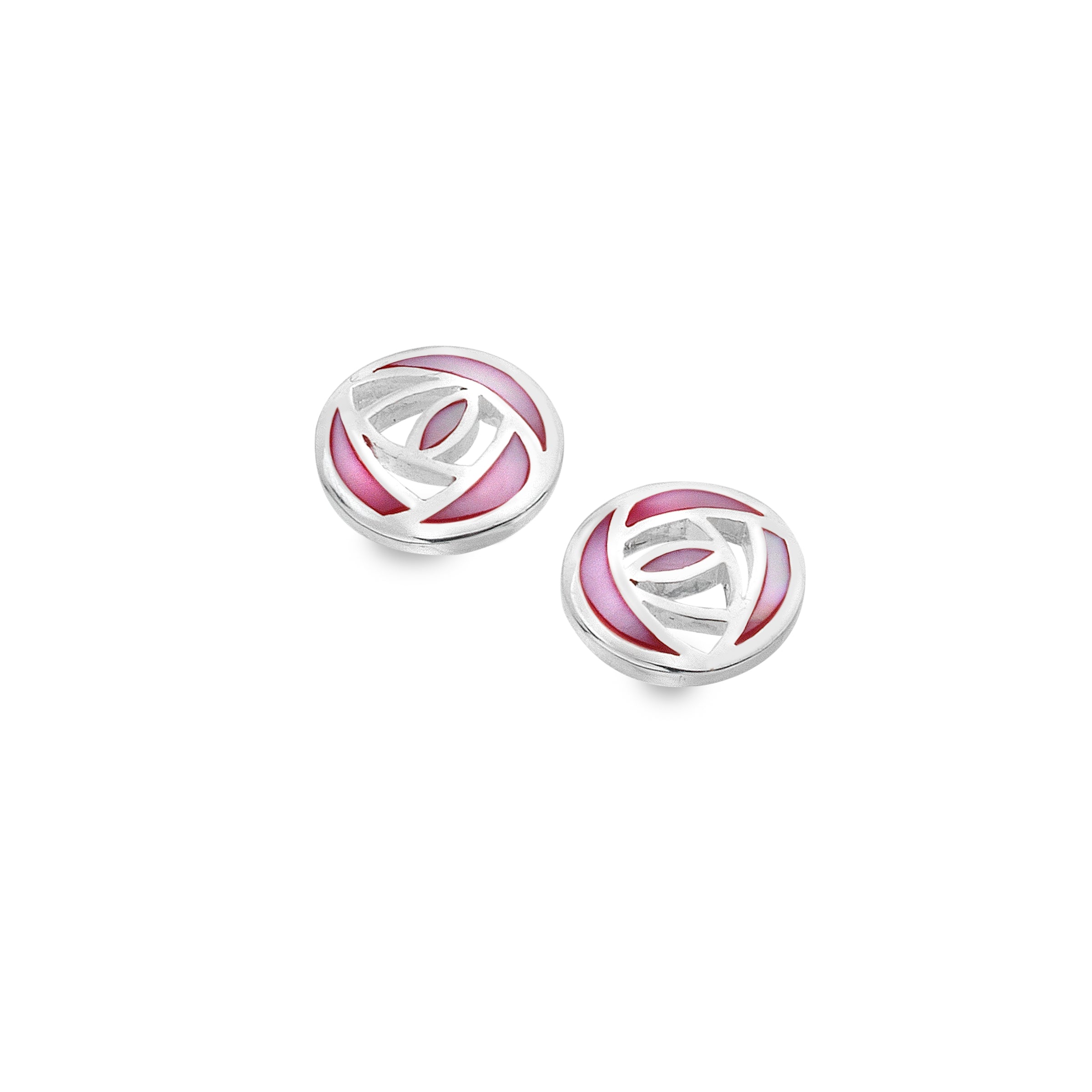 Mother of Pearl Rose Studs